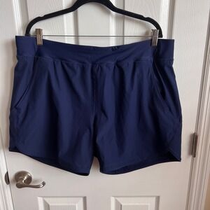 Lands End Navy Blue Swim Shorts Bottoms Size 18‎ Activewear Athletic